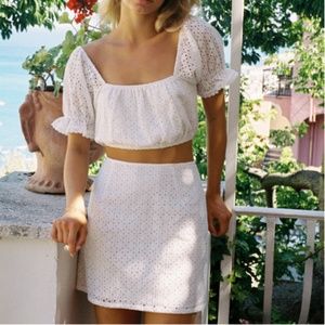 NWT With Jean White Skirt XS